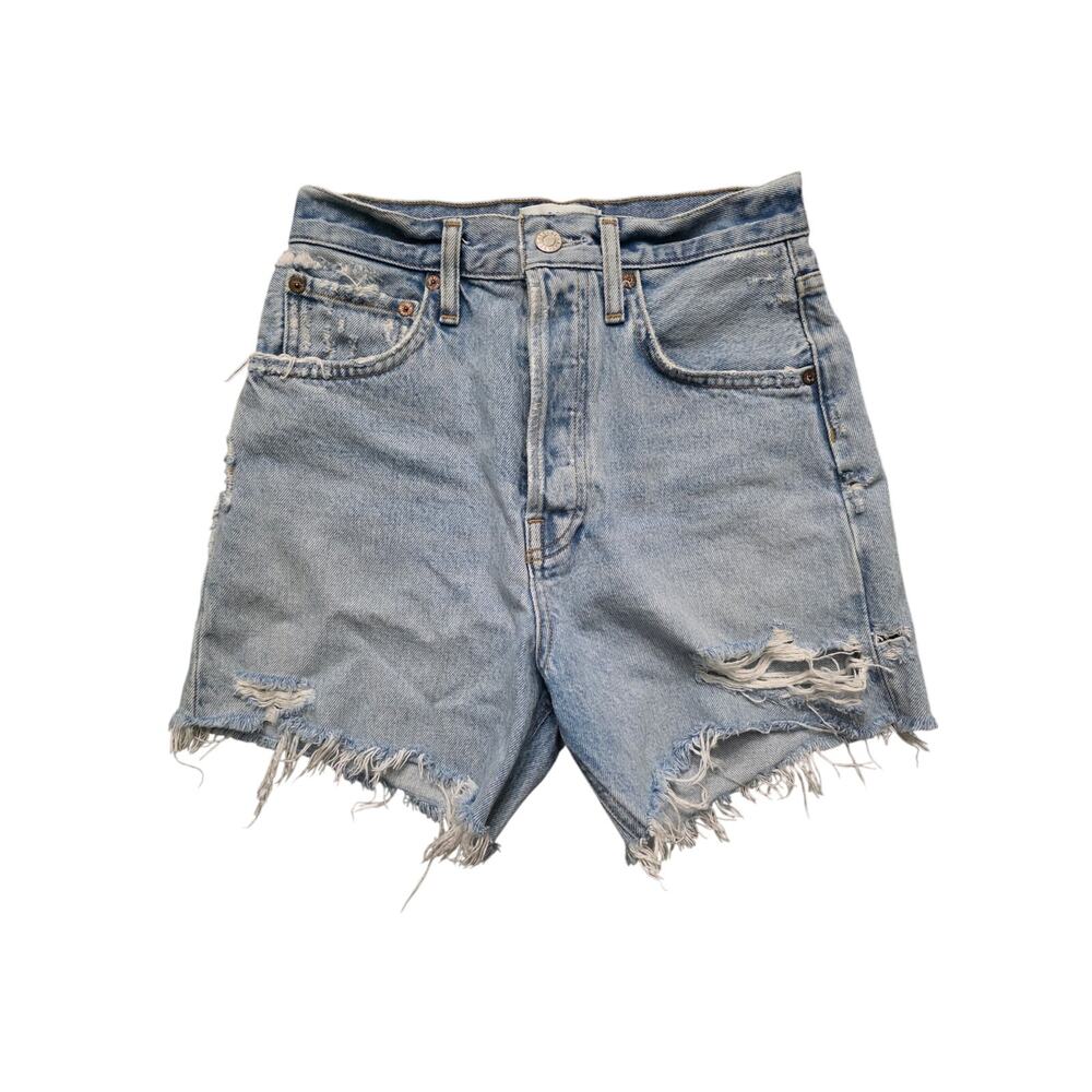 Agolde Riley Short Light Distressed Wash Size 24